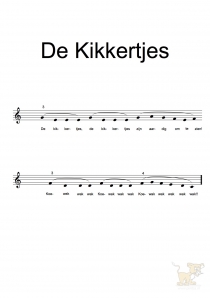 Bladmuziek/sheet music De Kikkertjes